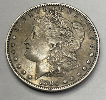 D5 1884 s choice extra fine Morgan Silver Dollar Tough date in high grades BIN