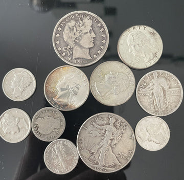$2.50 Face Value - 90% Silver U.S. Coin Lot Similar Coins 2 Photo Better Qlty