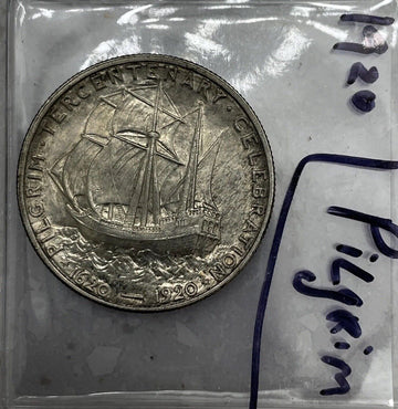 1920 Pilgim Tercentenary Celebration choice Uncirculated Commemorative Silver50c