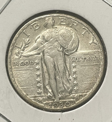 Q14 1930 Standing Lib Quarter Gorgeous Choice AU nice add’n esoteric. Free SH US