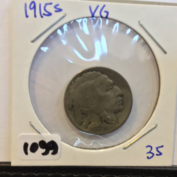 Buffalo Nickel 1915 S VG San Francisco SF Very Good