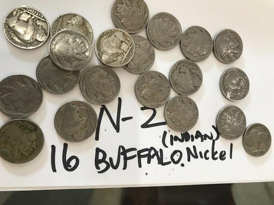 16 Buffalo Nickels with Visible Dates - US CoinSpot