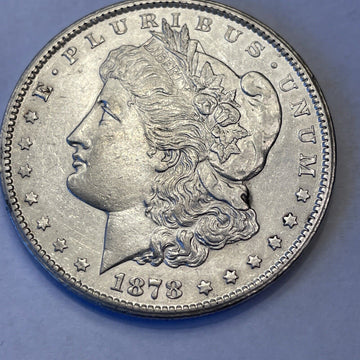 1878 cc Choice Almost Uncirculated Morgan Silver Carson City Dollar - US CoinSpot