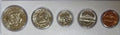 1969 Birth Year Set In Case 5 Uncirc Coins! Fantastic Collector Item Silver Half - US CoinSpot