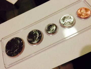 1990 Birth Year Set In Case 5 Uncirc Coins! Fantastic Collector Item or Memento - US CoinSpot