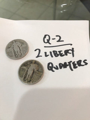 2 Liberty Quarters Dated 1925 - 1929 - US CoinSpot