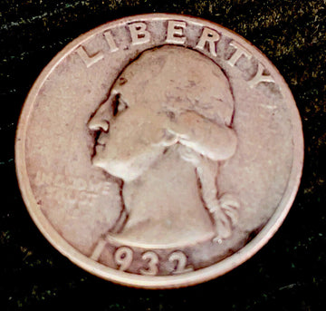1932 D Washington Quarter 90% Silver Choice Fine F+ See Pics oldie & goodie!