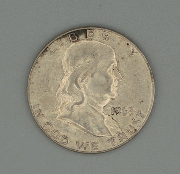 1963 D Extra Fine Benjamin Franklin Silver Liberty Half Dollar lo price & ship