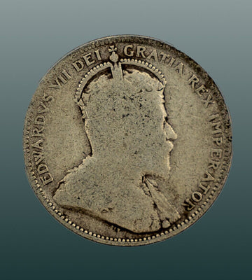 1907 Sterling Silver Canadian Quarter / Fine Silver / 25C