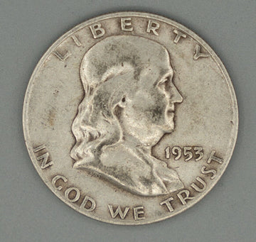 1953 D Benjamin Franklin Silver Liberty Half Dollar lo price & shipping