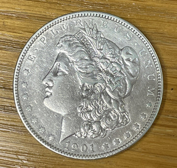 1901 AU MORGAN SILVER DOLLAR! KEY DATE/ Semi PL -Nice Grade. You B The Judge!