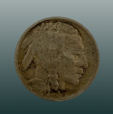 1913 Extra Fine Copper Buffalo Nickel Reverse Mound / 5C