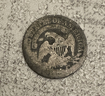 1830 Capped Bust half dime full Liberty on headband AG+ coin