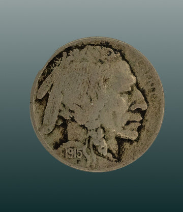 1915 S / Fine Buffalo Copper Nickel / 5C
