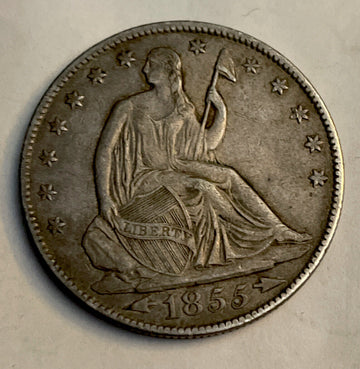 Gr8 Features 1855 o Arrows Silver Half & choice Xf+ to AU no problems
