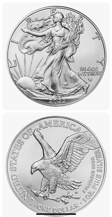 Roll of American Eagle Silver Dollars - 20 pcs/roll all Brand New 2022 Free S&H