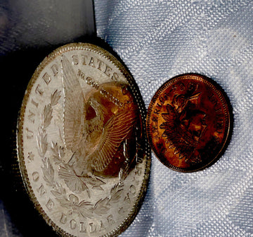 choice BU 1890 0 mirror proof like astounding coin!