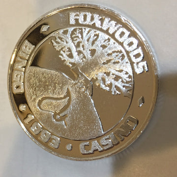 Foxwoods Casino 1993 Silver .999 Token 3/4 OZ. Wildlife Series - Mustangs