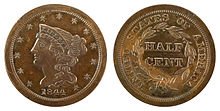 Half Cents - Braided Hair (1840 - 1857) - US CoinSpot
