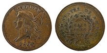 Half Cents - Liberty Cap, Left 1793 - US CoinSpot