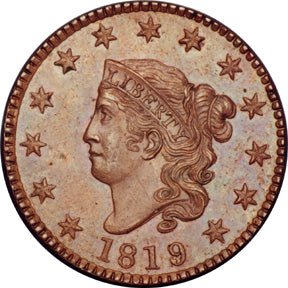 Large Cents-Matron Head Coronet Cents (1816-39) - US CoinSpot