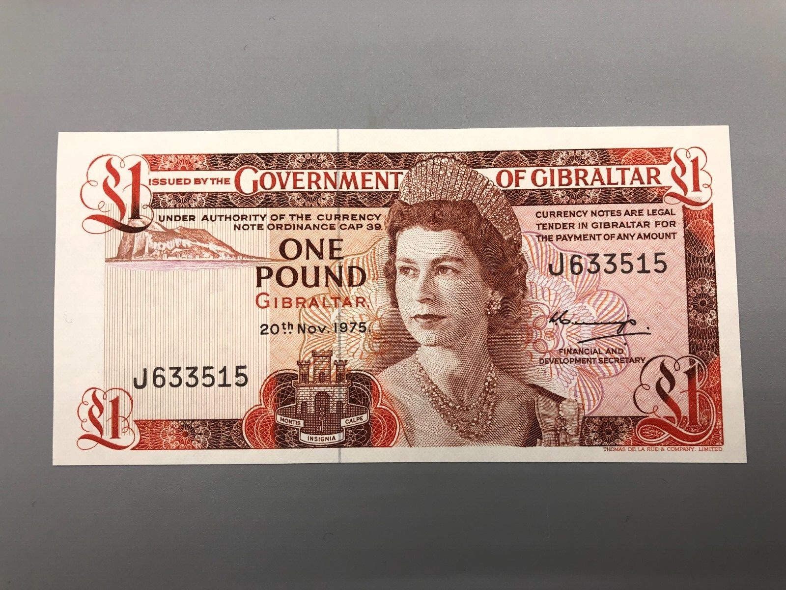 EP18: £1 (POUND) CURRENCY NOTE / FOREIGN CURRENCY / MINT CONDITION