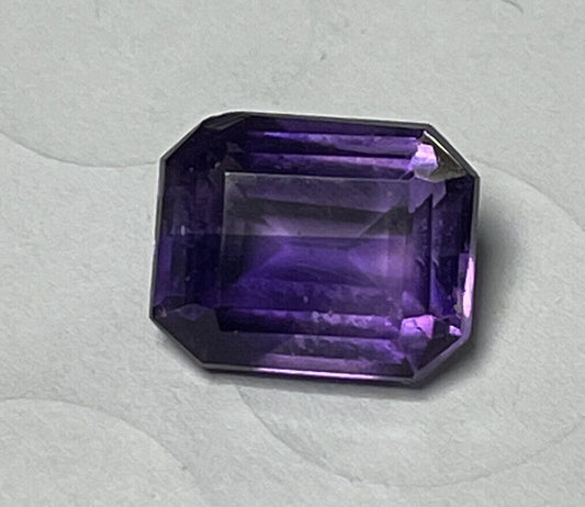 super 3.5 carat emerald Cut Amethyst BrazilianBeauty $3000 Value - Free S & H