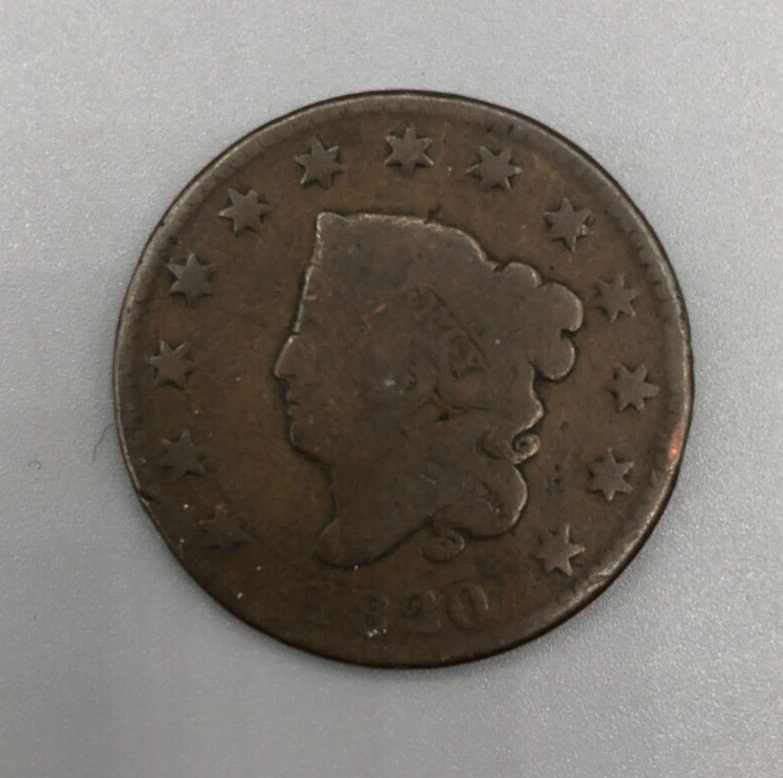 EP24: 1820 Liberty Head Large Cent / Vintage- Good coin