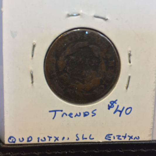 Classic Head Half Cent 1828 Very Good VG Details - vintage coins - Half Cents - reverse