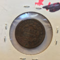 Braided Hair Half Cent 1850 F Fine Details - vintage coins - reverse