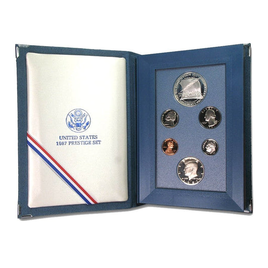 107G 1987 US Constitution Silver Prestige Proof Set; In Original Mint Presentation Case - US CoinSpot