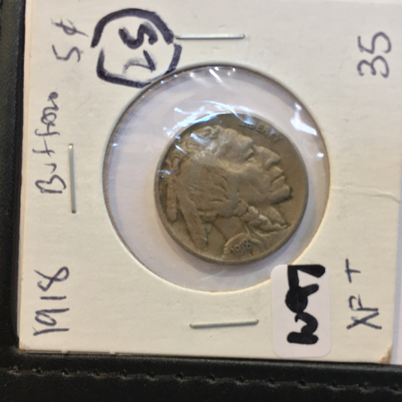 Buffalo Nickel 1918 Extra Fine plus EF++ 