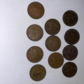 11 diff Fine English 1/4 Penny Farthing Coppers nice collection 1898 to 1936 - US CoinSpot