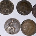 11 diff Fine English 1/4 Penny Farthing Coppers nice collection 1898 to 1936 - US CoinSpot