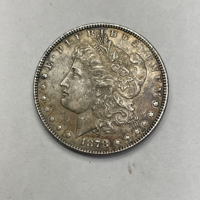 1878 7tf rev of 78 Morgan Silver Dollar BU Toned 1st Yr Issue middle TF maybe/8 - US CoinSpot