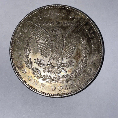 1878 7tf rev of 78 Morgan Silver Dollar BU Toned 1st Yr Issue middle TF maybe/8 - US CoinSpot