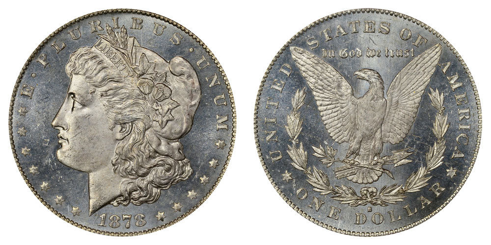 MORGAN SILVER DOLLAR - 1878 S - MS63