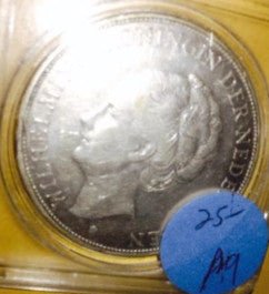 1929 2.5 Gulden Better Date Nice AU Detail Netherlands Crown - US CoinSpot
