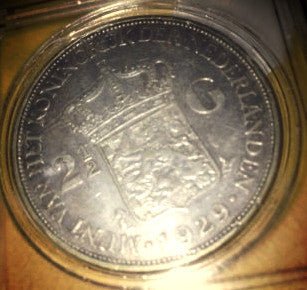 1929 2.5 Gulden Better Date Nice AU Detail Netherlands Crown - US CoinSpot
