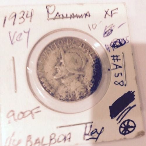 1934 Silver Panama Quarter 1/4 Balboa Veinticinco Centesimos Coin VF - US CoinSpot