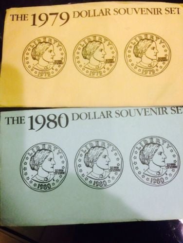 1979 & 1980 SBA Dollar Souvenir Set - US CoinSpot