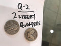 2 Liberty Quarters Dated 1925 - 1929 - US CoinSpot