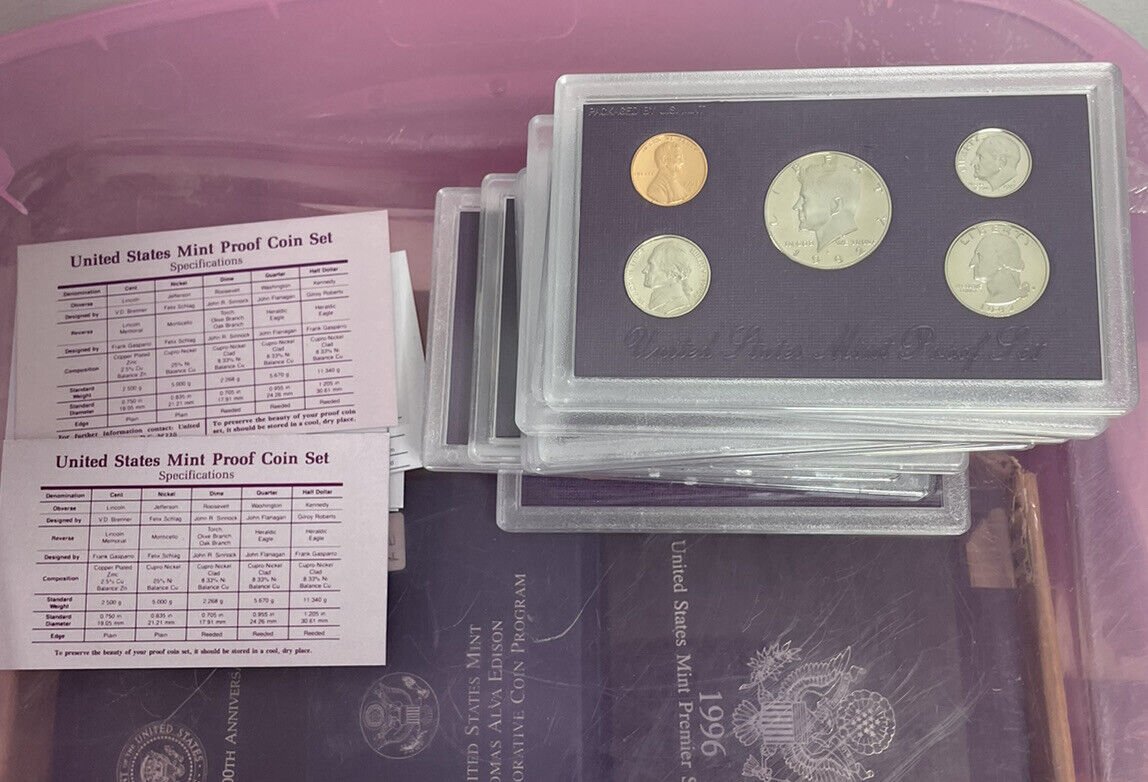 5 Decade Run proof sets 1960 to 2000 41+ sets orig pkg 230 coins incl silver wow - US CoinSpot