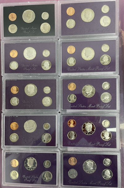 5 Decade Run proof sets 1960 to 2000 41+ sets orig pkg 230 coins incl silver wow - US CoinSpot