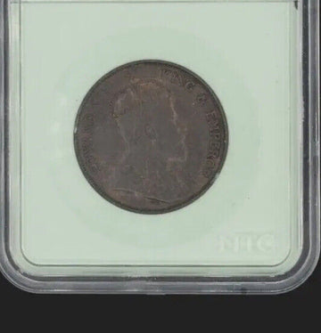 1903 Edward VII / Hong Kong 1 Cent / Bronze / Choice Almost Uncirculated