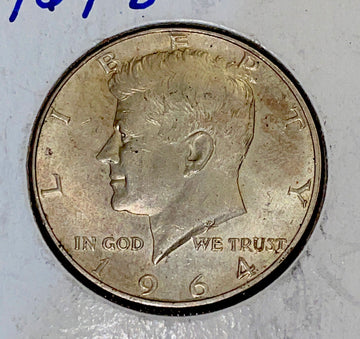 Old Man Duffy’s 1964D Kennedy Half Dollar 50Cents 90% Silver Coin XF+ Great Deal