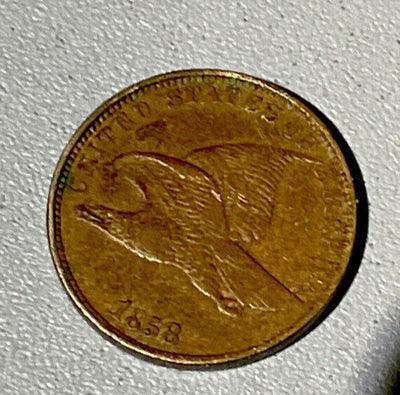 1858 Flying Eagle Cent Penny 1c Large Letters LL Choice XF Strong Great Detail