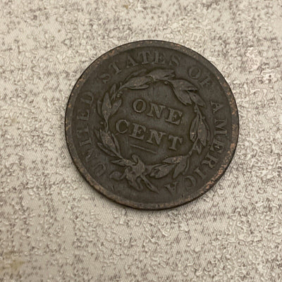 1837 Coronet Head large cent fine details dark toned Copper and Old Goodie!