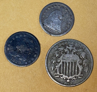 Lucky 13 Pcs TYPE Coin paradise! 1829-1899 Super Set! no major issues. Gr8 Deal