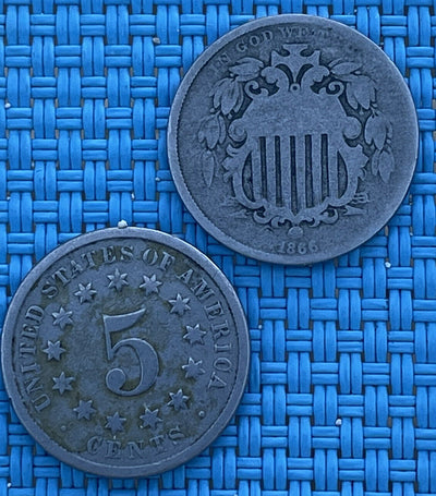 Qabala 7 Nickel Collection: 2 Shield, V, 2 Buffalo, 2 Jefferson Better Dates